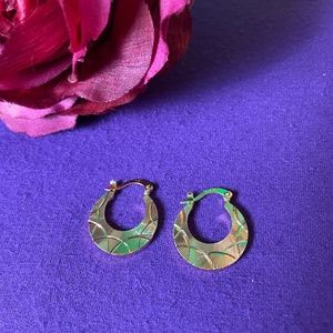 NWOT 18k Gold Plated Hoop Earrings for Women!